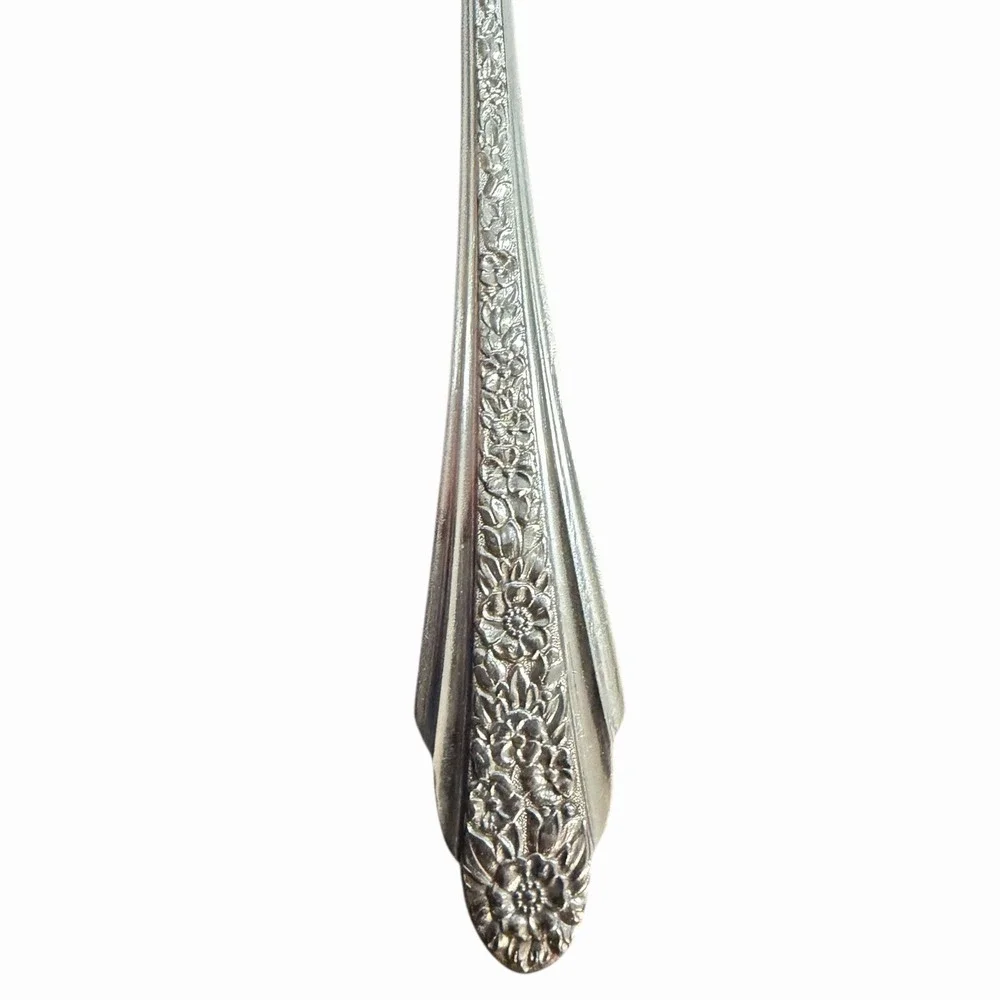 Rogers‎ & Bro Reinforced Plate MODERN ROSE International Silver 1949 Soup Spoon